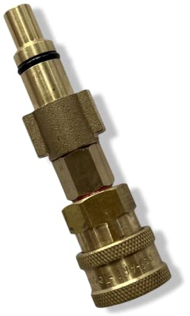 M&M Smartek Schnellkupplungsanschluss Bajonettadapter 1/4 für Hochdruckreiniger wie – kompatibel zu Lavor- Messing Schaumlanze Schaumdüse Hochdruckreiniger Autowäsche (Für Lavor Parkside #4)