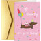 Chenive Lustige Geburtstagskarte mit Dackel-Motiv, humorvolle Geburtstagskarte, Go Shorty It's Ya Birthday