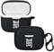 kwmobile Silicone Case Compatible with JBL Tune 230 NC TWS / T230NC / T235NC Case Cover - Good Vibes Phrase White/Black