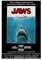 Enartly Foto Auf Leinwand Jaws 1975 Vintage-Filmposter, dekoratives Gemälde,Wohnzimmer, Poster, Schlafzimmer, Malerei 50x70cm Kein Rahmen