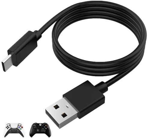 USB Typ C Ladekabel kompatibel mit Nintendo Switch 2, Switch Lite, Switch OLED, Ladekabel für Samsung Galaxy S9 S8 Note 8 und andere USB C (1,8 m, schwarz)