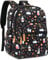 Leaper Water-resistant Cute Rabbit Laptop Backpack School Travel Bag Bookbags Satchel Black1