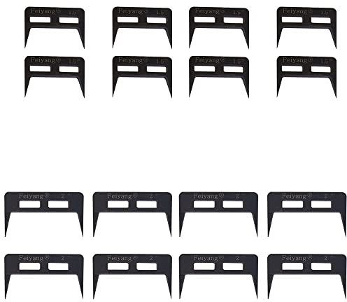 Pinch Dogs & Wood Clamps & Pinch Clamp For Woodworking Wood Glue Up Gluing Table Panel (1.5inch 8pcs+2.0inch 8pcs)