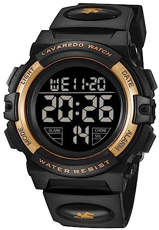 BEN NEVIS Digital Uhren für Kinder Jungen - Wasserdicht Sports Outdoor Digitaluhr Kinder Silikon Armbanduhr mit Wecker/Stoppuhr/LED-Licht/Stoßfest/Datum,Elektronische Kinderuhren
