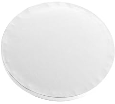 dekora - Base de Tarta Redonda Blanca de Cartón Duro Ø 20cm Altura 1.2cm - Ideal para Presentación de Tartas y Pasteles en Celebraciones, Cumpleaños, Aniversarios