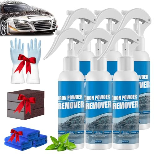 Mallmixx Rust Remover, Ouhoe Iron Powder Remover, Ouhoe Rust Removal Spray, Iron Powder Remover Spray, Car Rust Removal Spray, for Rust of Tools, Metals