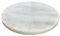 MARMOR-DEKOPLATTE. RUND. 15cm. Runde Steinplatte, Steintafel, Marmorplatte in Untersetzer in weiß, Weiss