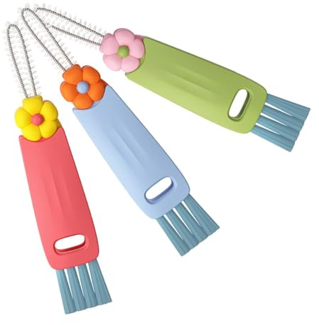 Alipis Cup Lid Brush Cleaner 3pcs Set for Cup Travel Mug Bottle Scrubber with Long Handle for Easy Cleaning