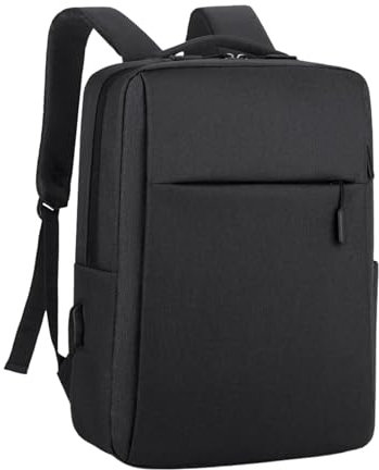 Generic Zaino da viaggio per laptop con porta di ricarica USB, antifurto, impermeabile, rosso, nero, grigio, blu, 41 x 29 x 12 cm, 500 g