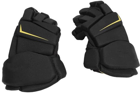 Tbest Eishockey-, Hockey-, Fingerschutzhandschuhe, Leichte Schutzausrüstung, Feldroller-Spieler, Nylon-Mikrofaser-Eva-PE-Schale (9 Zoll)
