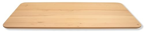 LUMBERLAND Tischplatte Schreibtischplatte Kernbuche Massivholz Schweizer Kante (120 x 70 cm)
