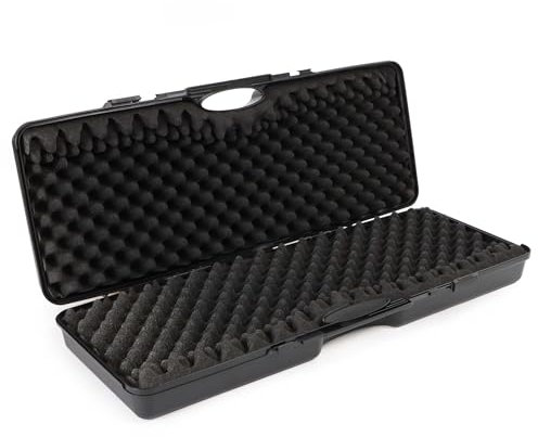 Wiltec Valigetta porta armi 88 x 34 x 13,5 cm, Custodia per due fucili 34,5 con cannocchiale, interno imbottito antiurto