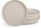 vancasso Speiseteller 6er Set 26cm, PLAYA Steingut Essteller Set 6 Personen Modern, Große Teller Set Softes Beige für Frühstücksteller, Dessertteller, Flache Teller, Mikrowellen und Spülmaschinenfest