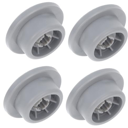 SHINEOFI 4Pcs Dishwasher Lower Rack Wheels Durable Plastic Dish Rack Roller Replacement for Dishwashers Compatible with Bosch Appliance Parts