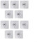 10 ganci da parete per appendere quadri, kit di chiodi per cartongesso per chiavi, vestiti e cornici (lunghezza vite 6 mm)