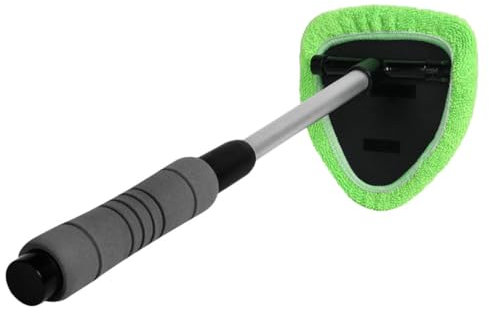 BIUDECO Car Window Cleaning Tool Retractable Handle Brush for Windshield outside Window Cleaner