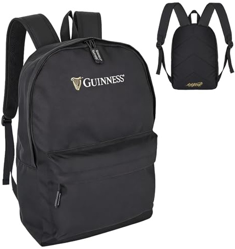 Guinness RyanAir Kabinenrucksack 40x25x20cm – Untersitztasche | Flugzugelassenes Handgepäck für Ryanair, easyJet, Jet2, Wizz Air | leichter Reiserucksack | Offizielles Merchandise, Großer Rucksack, M