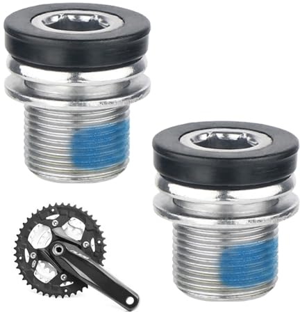 CAIKAILIOR 2 Stück Fahrrad Kurbelarmschrauben Mit Dichtungsring,M15 Tretlager Schrauben,M15 Fahrrad InnensechskantFahrrad Kurbelarmschrauben,für E-Bike MTB BMX