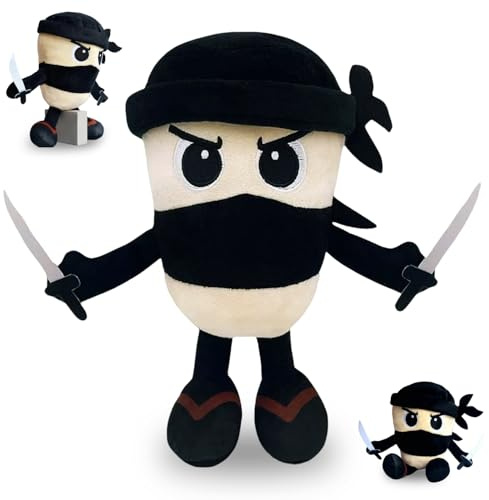 Tung Tung Tung Sahur Plush, Italian Brainrot Kuscheltier, Tung Tung Tung sahur plüschtier, Tralalero Tralala Plush, Tralalero Tralala PlüSchfigur, Lustiges Geschenk für Kinder & Erwachsene (C)