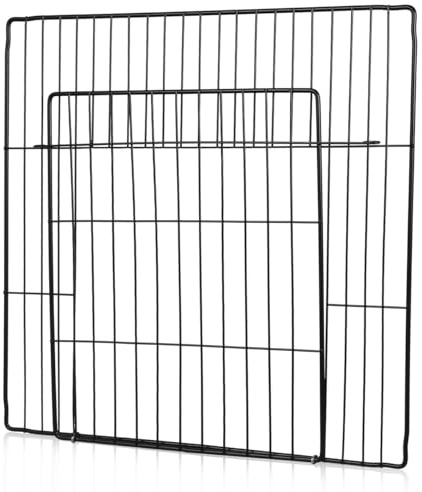 Beaupretty Wire Cage Accessories Cat Door Panel 35x35cm Thickened Metal Pet Cage Mesh Door for Diy Dog Fence and Cat Crate Indoor Outdoor Fence Entry