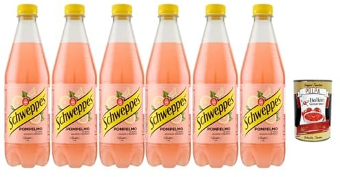 Italian Gourmet Getränke Set 6×1 L – Erfrischendes Pink-Grapefruit-Getränk, fruchtig & spritzig, ideal gekühlt genießen, Vorratspack für Familie + Italian Gourmet Polpa