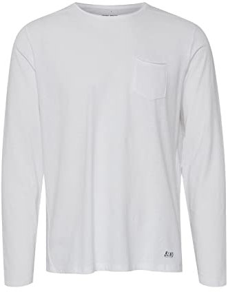 Blend Herren 20703060 Langarmshirt, Weiß (White 70002), Large (Herstellergröße: L)