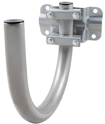 CABLEPELADO Soporte Pared en U para Antena - Soporte Antena satélite - Soporte parabólica - Acero galvanizado - Distancia a la Pared 30 cm - válido para Antenas hasta 80 cm
