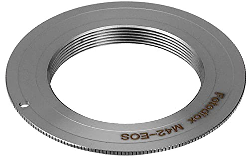 Fotodiox Pro Lens Mount Adapter Compatible with M42 Type 1 Screw Mount SLR Lens to Canon EOS (EF, EF-S) Mount D/SLR Camera Body - with Gen10 Focus Confirmation Chip