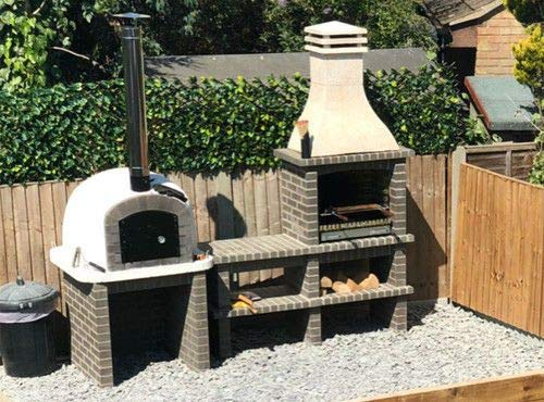 DIOVERDE Bbq And Oven Deal In Grey, 65cm x 40cm