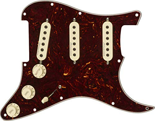 Fender Prewired Pickguard Strat Hot Noiseless, shell, 992346500, Rot