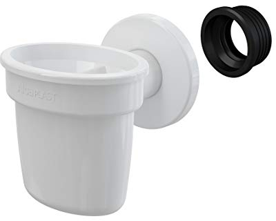 AlcaPlast AKS1 Trichter Tropfwasser Kondensat Siphon | DN40 Ablauf | Weiß PP Material | 16.8 l/min | EN274 Norm