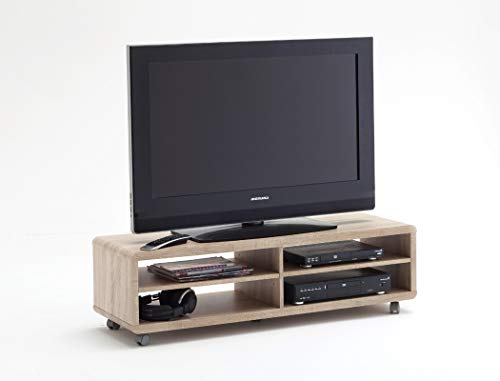expendio Lowboard Jerome XL 120x35x39 cm Eiche sägerau TV-Board TV-Möbel TV-Schrank Wohnzimmer Jugendzimmer