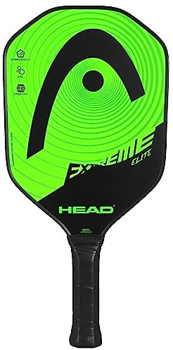Head Extreme Elite - Paleta de Fibra de Vidrio con núcleo de polímero de Panal y Agarre cómodo, Verde/Negro, Talla única