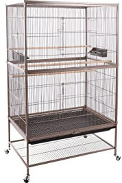 Flamingo Volière Sumba Taupe – 79 cm L x 52 cm B x 134 cm H, Stark und Langlebig, Stilvoll – Perfekte Verwöhnung für Ihre Vögel!