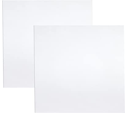 DRERIO 2 piezas de Láminas de Plástico ABS Láminas dePlástico Blanco de 3 mm Hojas de Plástico ABS Láminas de Acrílico Láminas de Plástico Moldeables (30 x 30 cm)