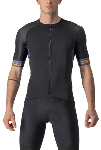 CASTELLI 4522025-085 ENTRATA VI JERSEY Sweatshirt Men's Light Black/Light Steel Blue-P XL