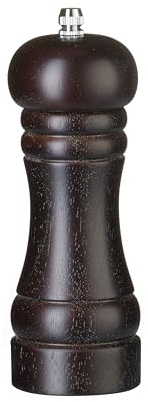 HENDI Salzmühle, Salzstreuer, mit Keramik-Mahlwerk, einstellbar, 57x(H)165mm, Holz dunkel
