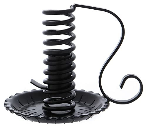 Holyart Portacandele a spirale in Ferro Nero d. 2.4 cm