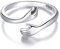 Qings Silberne Umarmungs Hug Ringe für Frauen, Herren Promise Hugging Hug Finger Ring Öffnen Inspirierenden Schmuck Verstellbares Band Ringe Geschenk für Ehefrau Ehemann Beste Freundin