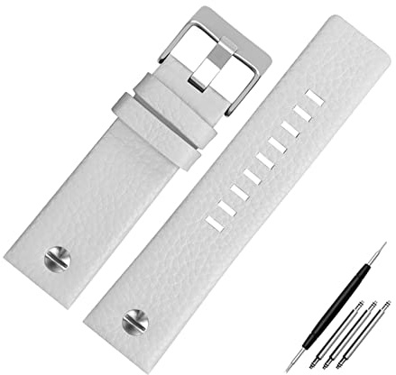 Elegantyl Echtes Lederarmband 22 24 26 27 28 30mm Uhrenarmband für Herrenuhr Ersatzarmband