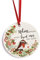 ASVP Shop Rotkehlchen zum Aufhängen, Rotkehlchen-Ornament, wenn sie verloren gehen, geliebte Menschen sind nah, Weihnachts-Rotkehlchen-Ornament