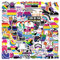 100 Stück Gay Pride Aufkleber Pack LGBT Gay Love Rainbow Sticker Set Wasserdichte Vinyl Sticker für Laptop Kinder Autos Motorrad Fahrrad Skateboard Gepäck Koffer Computer Aufkleber Graffiti Decal