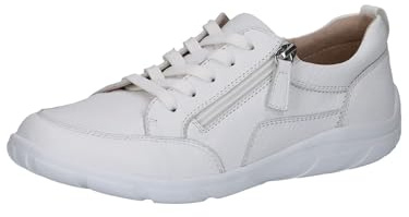 CAPRICE Damen Sneaker flach aus Leder mit Reißverschluss