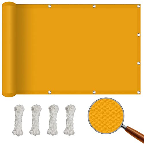 Sun Shade Sail 2.5 x 3.5 m Pergola Covers, Shade Netting Outdoor Pergola Awnings 98% UV Block with Free Rope for Outdoor Yard Lawn, Yellow