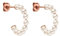 PURELEI® Pure Soul Ohrringe (18K Roségold) – Damenohrringe aus langlebigem Edelstahl – Wasserfeste Ohrringe Damen – Modeschmuck für deinen individuellen Look – 10 mm Innendurchmesser
