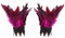 goodluxx Feder Handgelenk Manschetten Feder Armbänder Feder Armbänder Handgelenk Ärmel Armwärmer Feder Material für Party Cosplay Feder Handgelenk Manschetten Hot Pink