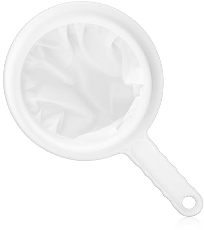 Rumyve Nylon Ultra Fine Mesh Filter, Kitchen Food Filter, 200 Mesh, White