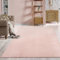 the carpet Relax kuscheliger Kurzflor Teppich, Anti-Rutsch Unterseite, Waschbar bis 30 Grad, Super Soft, Felloptik, Blush, 200 x 280 cm
