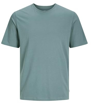Jack & Jones T-Shirt uni à col Rond pour Homme, Goblin Blue., XXL