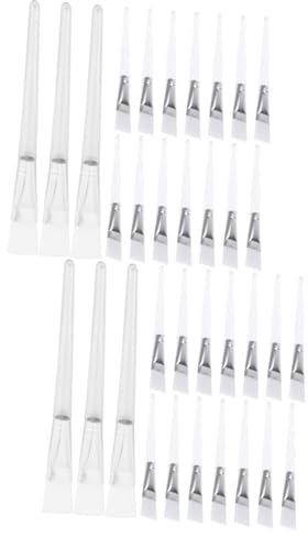 MAGICLULU 2 Sätze Nylonbürsten- - Für Tonmasken Gesichtsschönheitsmasken Hautfreundlich 24 Stück * 2